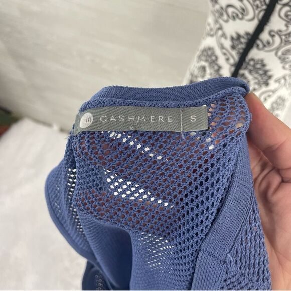 in Cashmere Mesh Netted Asymmetrical Tank Top - Picture 6 of 6